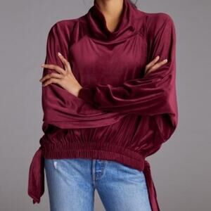 Anthropologie Burgundy Top
